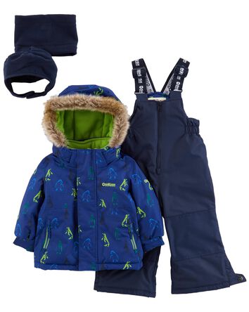 Baby Baby 2-Piece Snowsuit With Bonus Hat And Neck Warmer, 