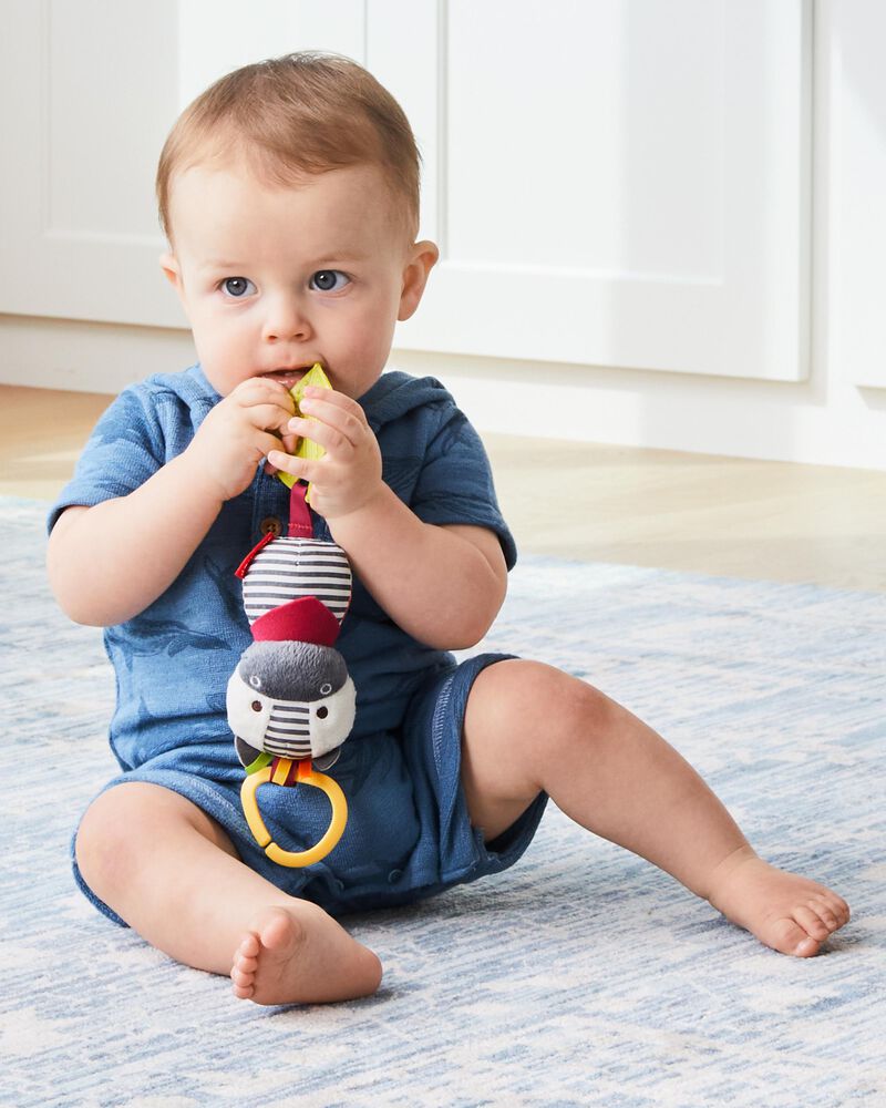 Zebra Bandana Buddies Chime & Teethe Toy, image 4 of 7 slides