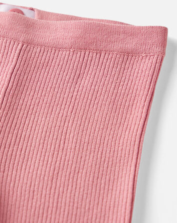 Toddler Girl 2-Piece Organic Cotton Sweater Knit Top & Pant Set, 