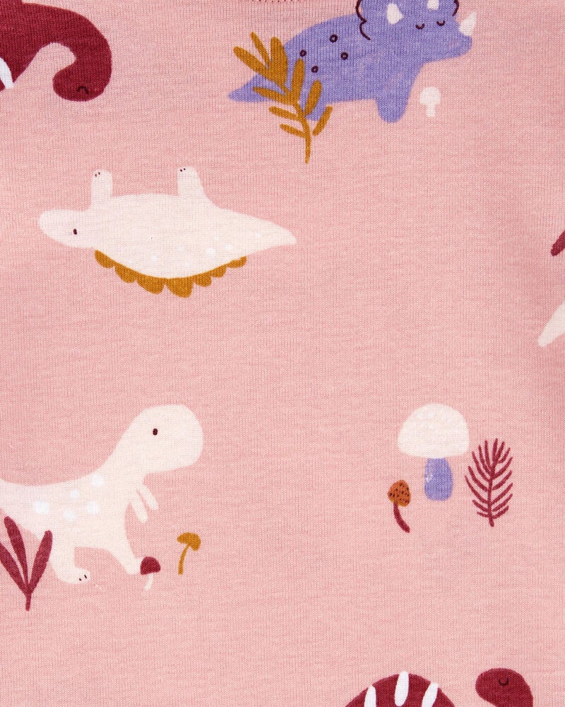 Baby 4-Piece Dinosaur Cotton Blend Pyjamas, image 3 of 4 slides