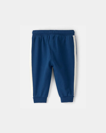 B&eacute;b&eacute; gar&ccedil;on - Pantalon en jersey bouclette - Bleu, 
