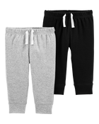 Baby 2-Pack Cotton Pants, image 1 of 4 slides