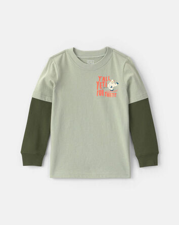 Toddler Boy Yeti Long-Sleeve Graphic Tee - Green, 