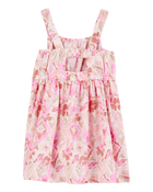 Enfant en bas âge Robe à fleurs - Rose, image 2 sur 4 diapositives