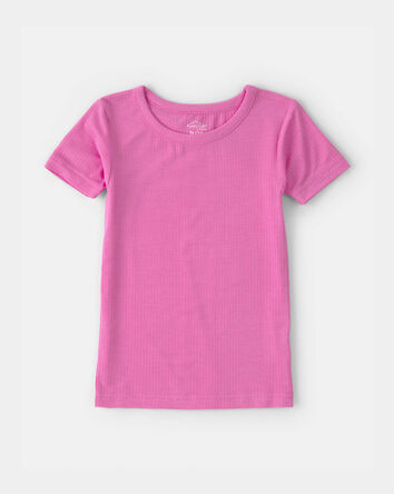 Tout-petit fille - Ensemble de pyjama 2 pi&egrave;ces Ajust&eacute; &agrave; manches courtes PurelySoft - Rose, 