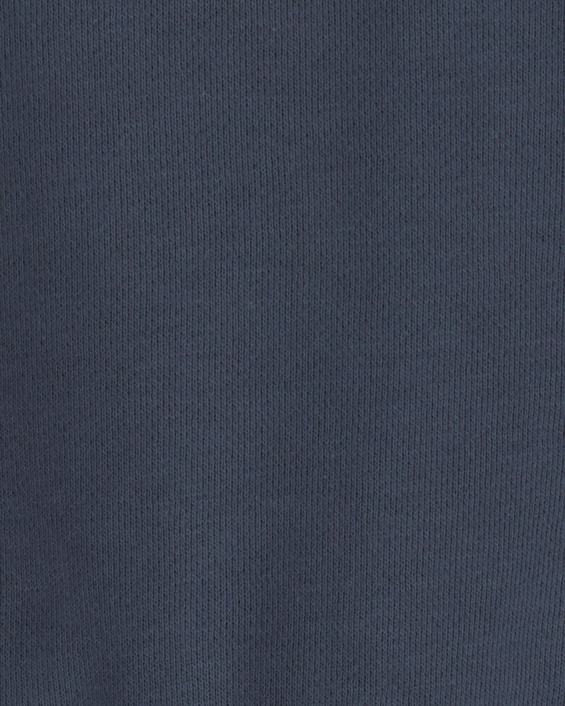 B&eacute;b&eacute; - Ensemble 2 pi&egrave;ces chandail et short en coton biologique - Bleu marine, image 4 sur 4 diapositives