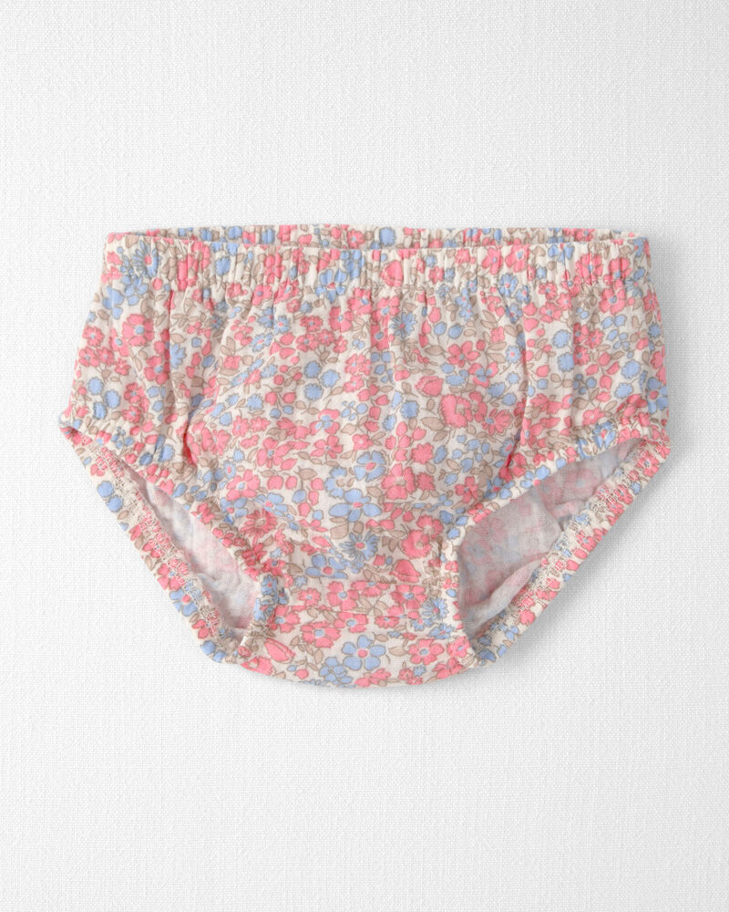 B&eacute;b&eacute; fille - Robe en gaze de coton biologique &agrave; motif fleuri printanier, image 3 sur 5 diapositives
