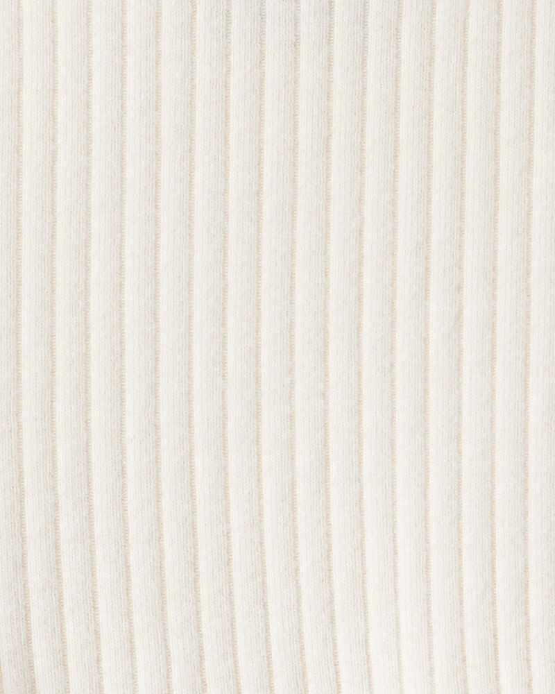 Baby Girl Long-Sleeve Peplum Top - White, image 2 of 3 slides