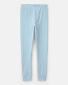 Boys Rib Snug Fit 2-Piece Pyjama Set - Blue, image 3 of 5 slides