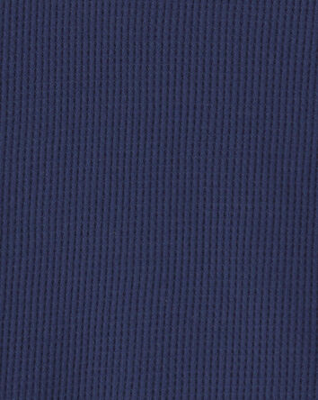 Toddler Boy Thermal Long-Sleeve Hoodie Top - Navy Blue, 