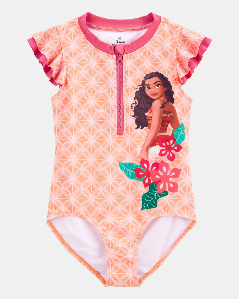 Kid Disney&copy; Moana 1-Piece Swimsuit - Orange, image 1 of 3 slides