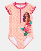 Kid Disney&copy; Moana 1-Piece Swimsuit - Orange, image 1 of 3 slides