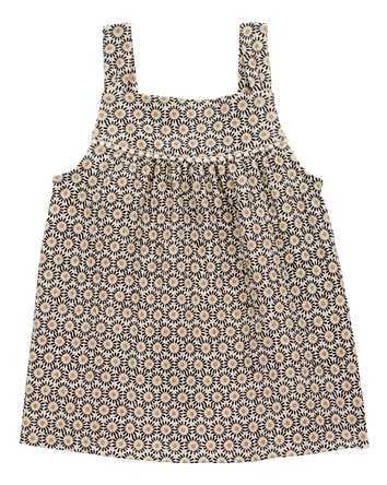 Toddler Floral Crinkle Jersey Tank, 