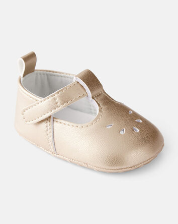 Baby Girl Pull-On Casual Shoes - Gold, 