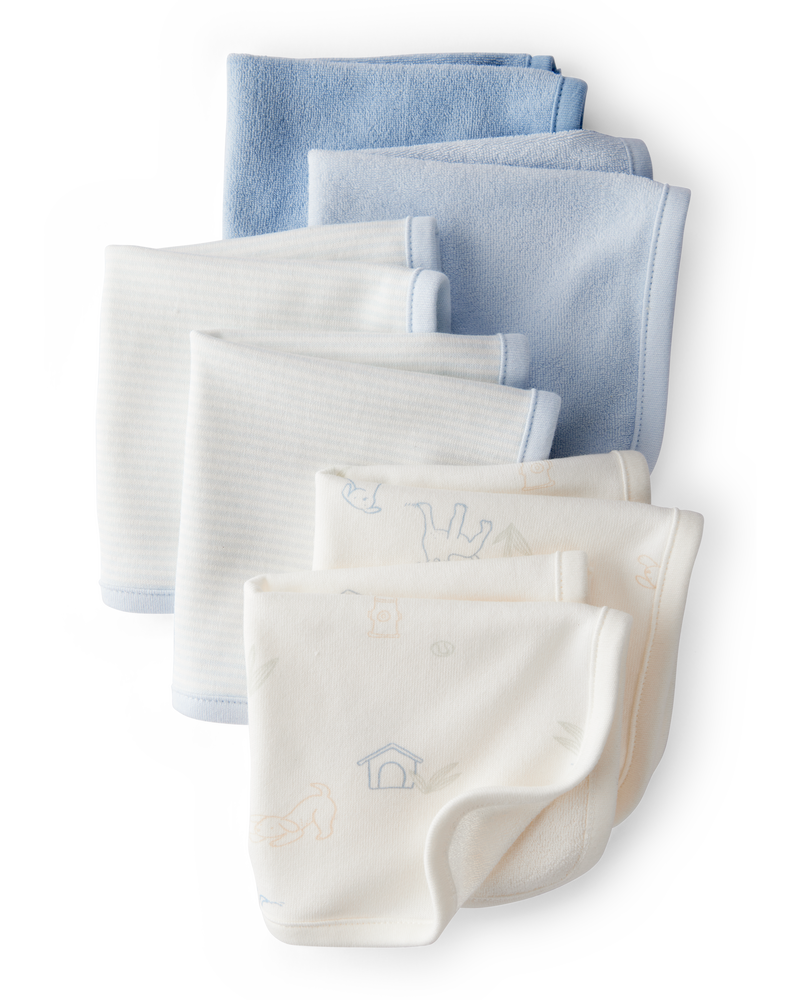 Baby 6-Pack Wash Cloths, image 1 of 2 slides