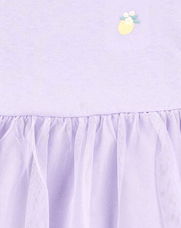 Toddler 2-Piece Lemon Tulle Top & Legging Set, 