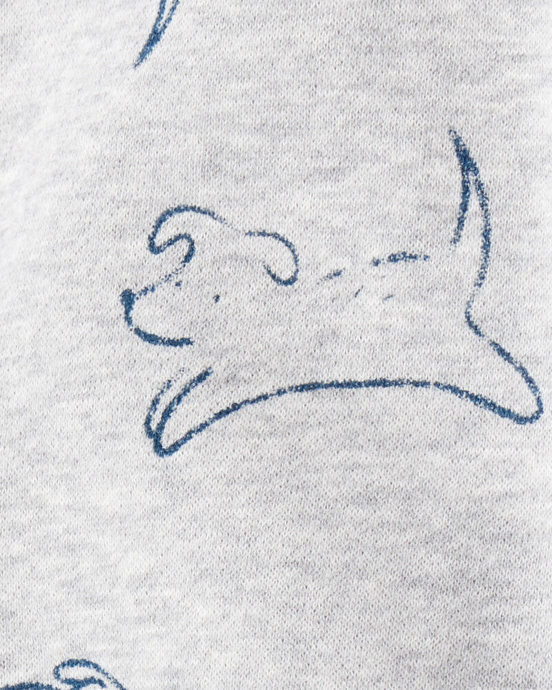 Baby Boy Dog Knit Pull-On Pants - Grey, image 3 of 4 slides