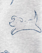Baby Boy Dog Knit Pull-On Pants - Grey, image 3 of 4 slides