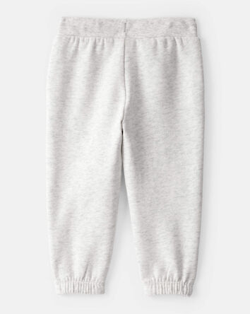 Baby Girl Cotton Joggers - Grey, 