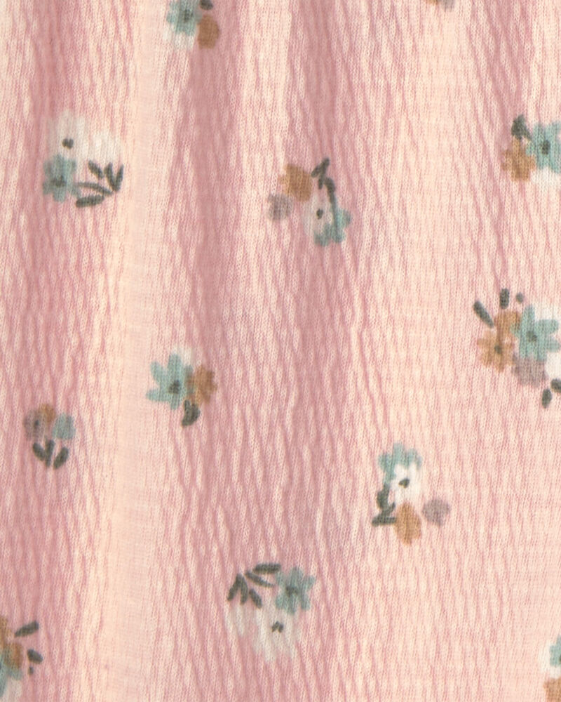 Baby Girl 2-Piece 'Little Sister' Floral Bodysuit & Pant Set - Pink, image 3 of 4 slides
