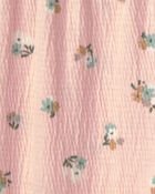 Baby Girl 2-Piece 'Little Sister' Floral Bodysuit & Pant Set - Pink, image 3 of 4 slides