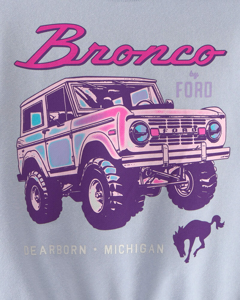 Filles - Chandail en jersey bouclette Ford Bronco - Bleu, image 2 sur 2 diapositives