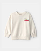 Toddler Boy &copy;Marvel Spider-Man French Terry Pullover Sweatshirt - White, image 1 of 4 slides