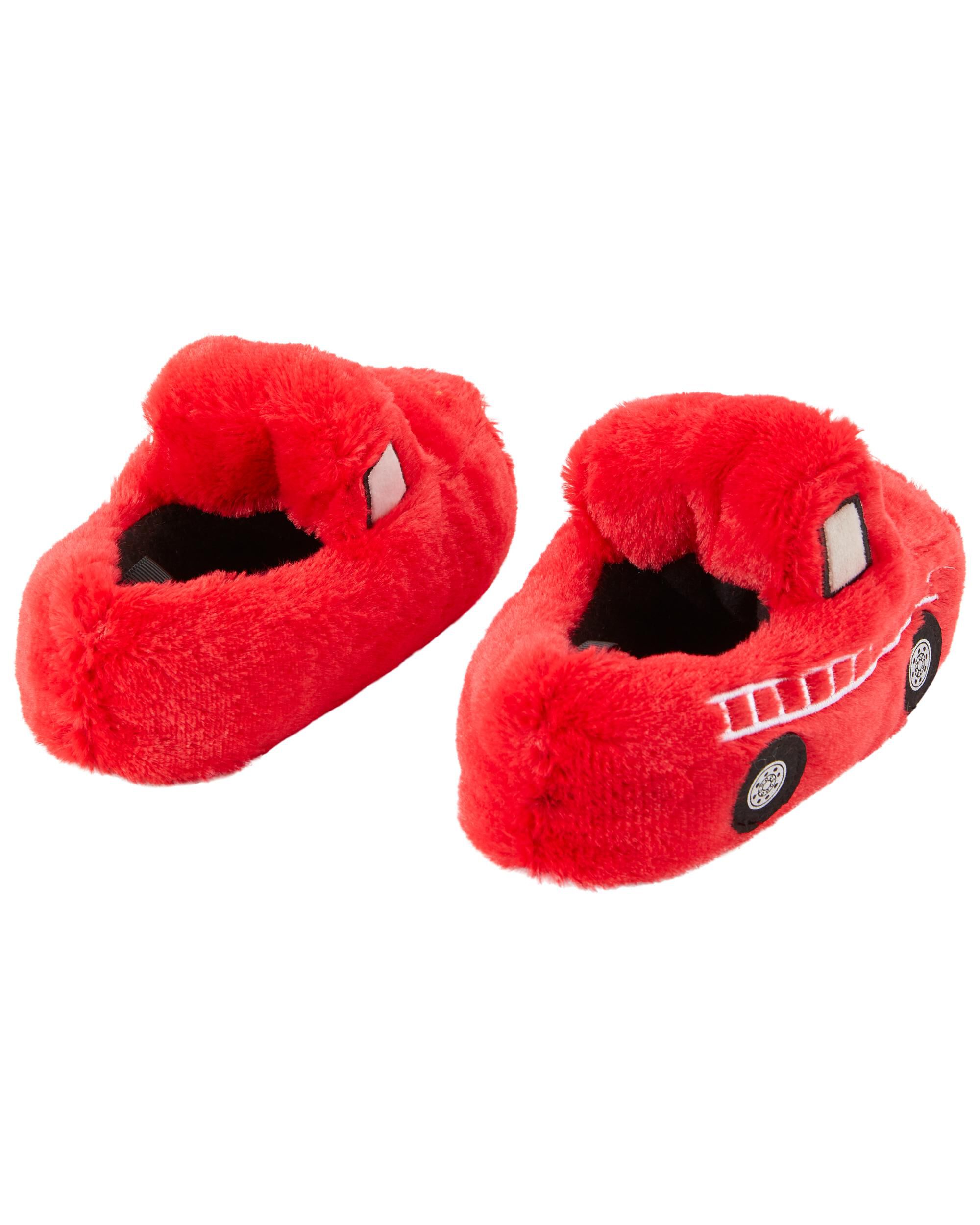 Fire truck 2025 slippers for toddlers