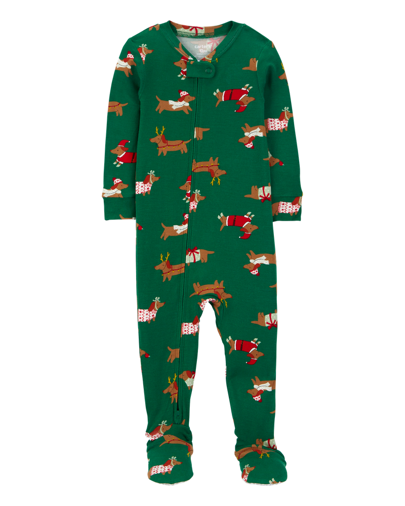 Kids christmas footie pajamas shop