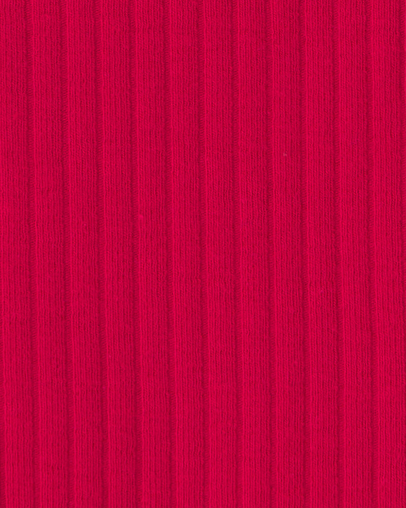 Baby Girl Rib Bike Shorts - Red, image 3 of 4 slides