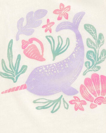 Toddler Narwhal Vintage Muscle Tank, 