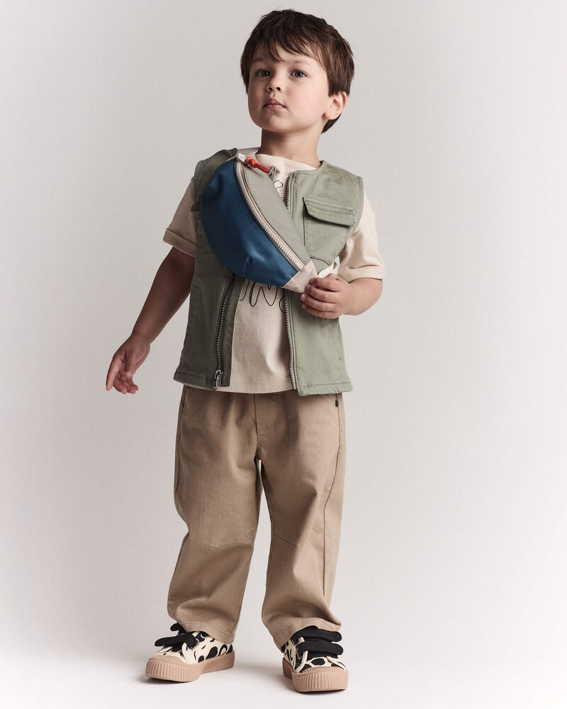Toddler Barrel Pant - Tan, image 3 of 9 slides