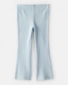 Toddler Girl Pull-On Flare Stretch Rib Leggings - Blue, image 1 of 4 slides