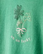 Toddler Girl St. Patrick's Day Shamrock Long-Sleeve Graphic Tee - Green, image 2 of 4 slides