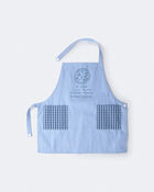 Toddler Pizza Apron with Otter Pockets - Blue, image 2 of 6 slides