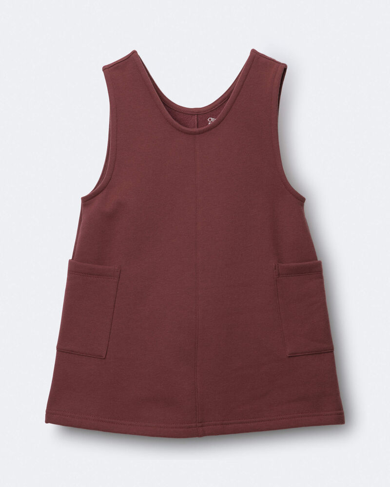 Toddler Girl Otter Pocket Jumper - Burgundy, image 2 of 5 slides