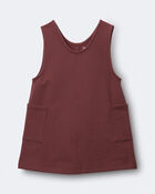 Toddler Girl Otter Pocket Jumper - Burgundy, image 2 of 5 slides