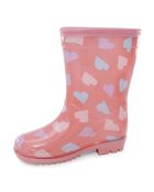 Toddler Heart Print Rain Boots, image 6 of 7 slides