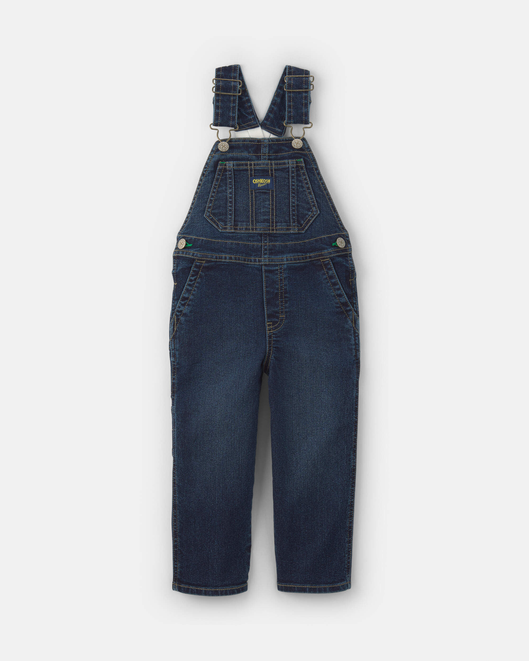 Toddler Elastic Strap Denim Overalls - Dark Wash | Carter's