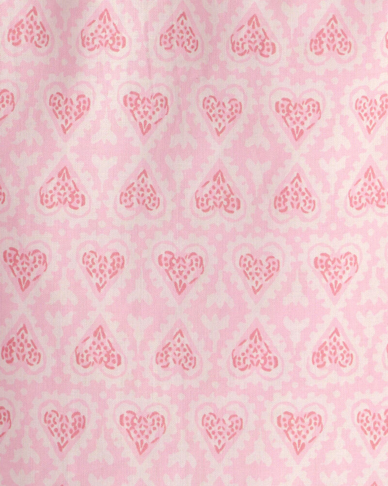 Filles - Haut &agrave; c&oelig;urs &agrave; manches volant&eacute;es - Rose, image 2 sur 2 diapositives