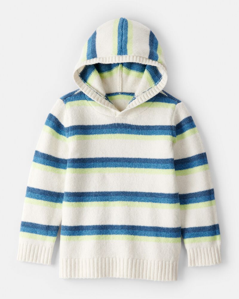Boys Hooded Sweater - Cream, image 1 of 3 slides