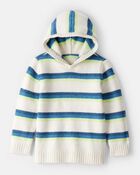 Boys Hooded Sweater - Cream, image 1 of 3 slides