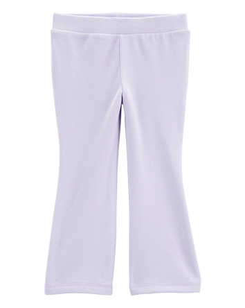 Baby Flared-Leg Fleece Pants - Purple, 