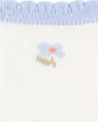 Bébé fille - 6 paires de chaussons fleuris à volants, image 5 sur 8 diapositives