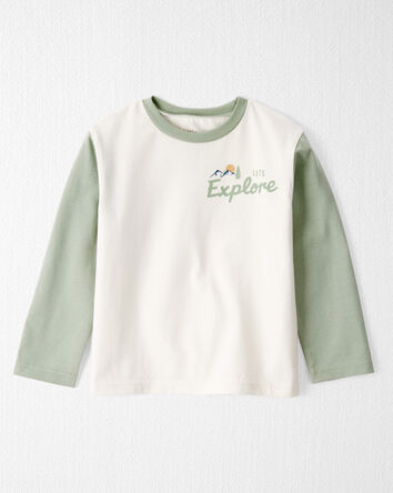 Toddler Organic Cotton Let's Explore Long-Sleeve Tee, 