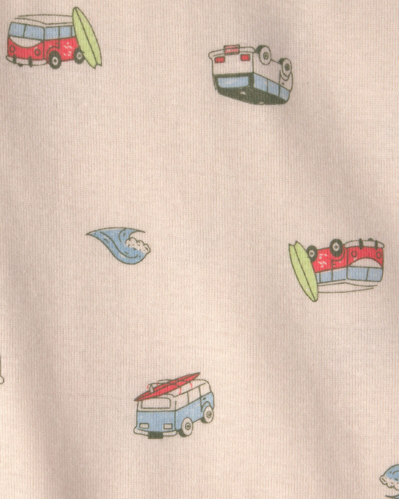 B&eacute;b&eacute; gar&ccedil;on - Ensemble 3 pi&egrave;ces haut, cache-couche et short, motif surf , image 5 sur 5 diapositives