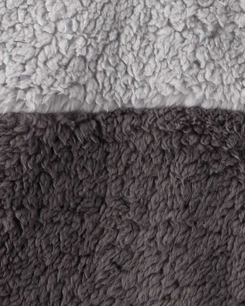 Boys Long-Sleeve Zip-Up Jacket - Grey/Black, image 2 of 3 slides