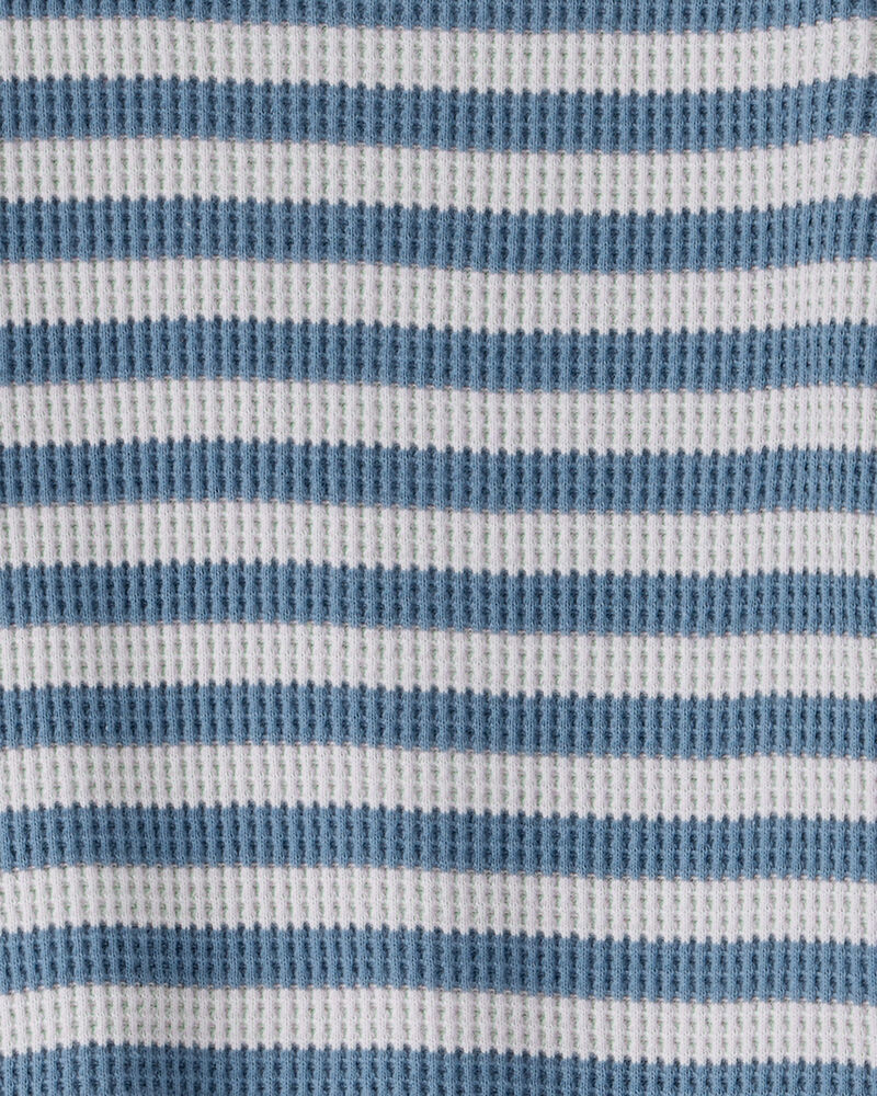 Bébé - Pyjama rayé en coton biologique, image 3 sur 5 diapositives