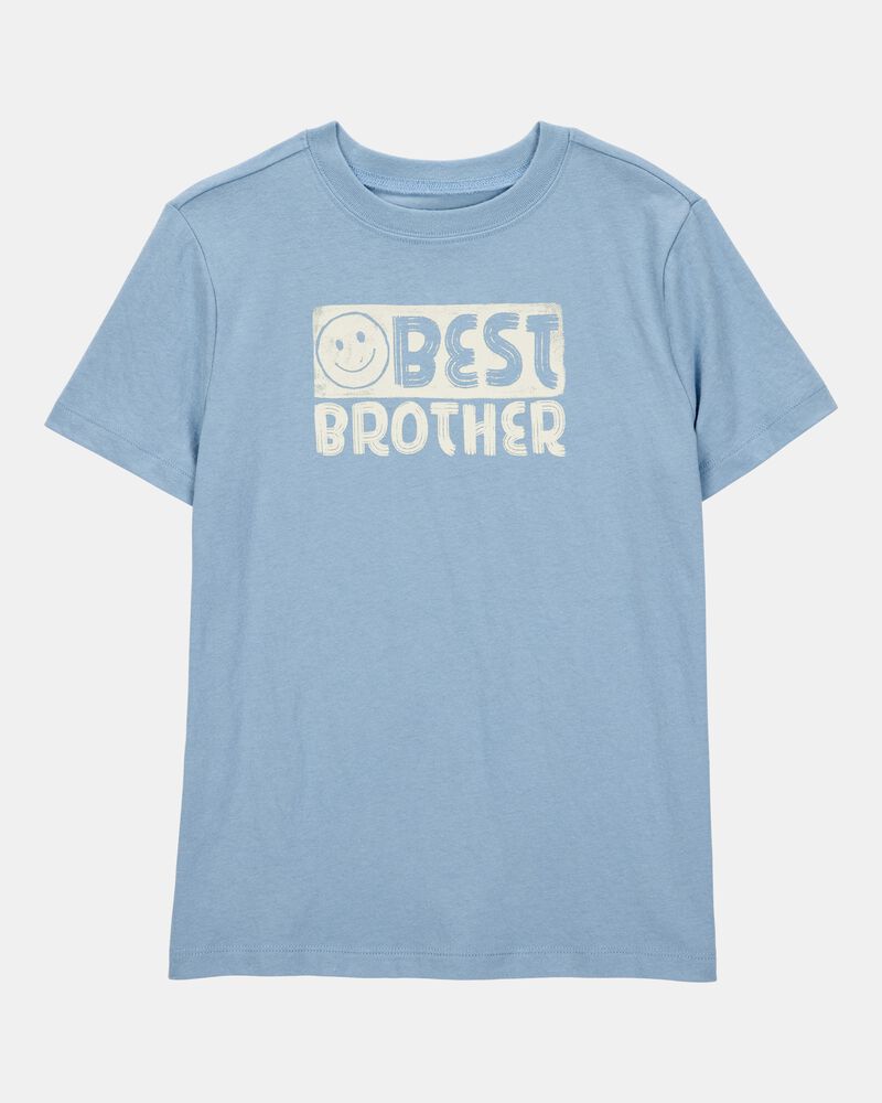 Boys Best Brother Short-Sleeve Graphic Tee - Blue, image 1 of 3 slides