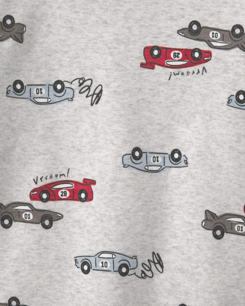 Tout-petit gar&ccedil;on - Pyjama ajust&eacute; 4 pi&egrave;ces &agrave; imprim&eacute; de voitures de course &laquo;Cruisin' For A Snoozin'&raquo; &ndash; Rouge/Blanc, image 3 sur 4 diapositives